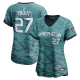 Women's American League #27 Mike Trout Nike Teal 2023 MLB All-Star Game Cool Base Jersey