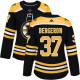 Adidas Boston Bruins #37 Patrice Bergeron Black Home Women's Stitched NHL Jersey