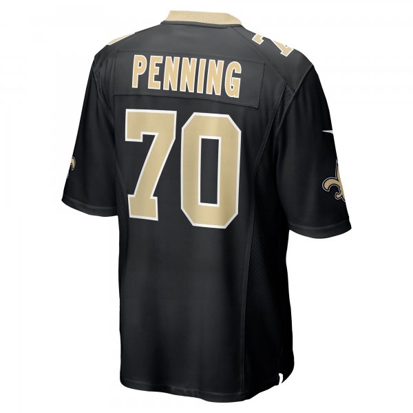 Men's New Orleans Saints Trevor Penning Nike Black Game Player Jersey