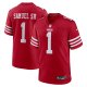 Men's San Francisco 49ers #1 Deebo Samuel Sr Nike Scarlet Game Player Jersey