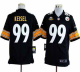 Nike Pittsburgh Steelers #99 Brett Keisel Black Team Color With 80TH Patch Men's Embroidered NFL Game Jersey