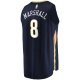 Men's New Orleans Pelicans Naji Marshall Fanatics Navy Fast Break Replica Jersey - Icon Edition