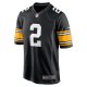 Men's Pittsburgh Steelers Justin Fields Nike Black  Alternate Game Jersey