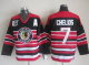 Men's Chicago Blackhawks #7 Chris Chelios Black Throwback NHL Jersey