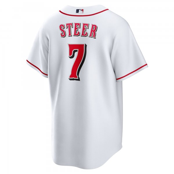 Men's Cincinnati Reds Spencer Steer Nike White Home Replica Jersey