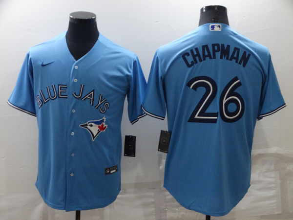 Men's Toronto Blue Jays #26 Matt Chapman Light Blue Cool Base Alternate Team MLB Jersey