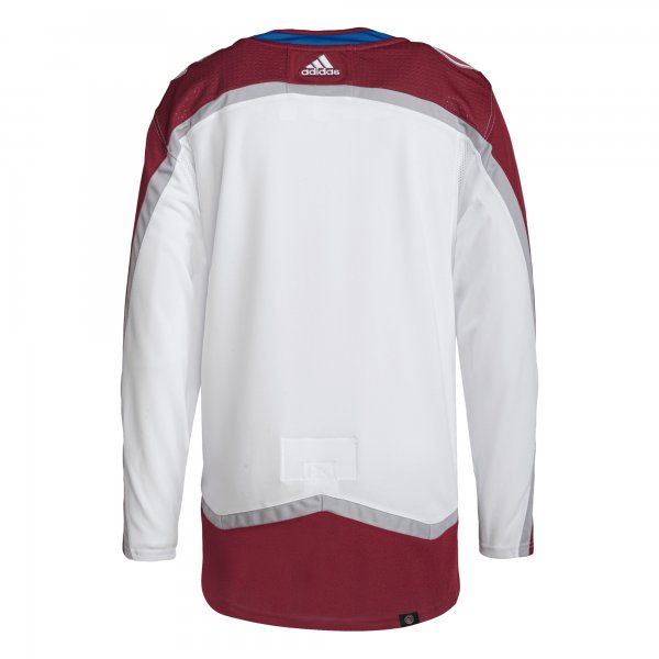 Men's Colorado Avalanche adidas White Away Primegreen Jersey