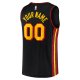 Men's Atlanta Hawks Fanatics Black Fast Break Replica Custom Jersey - Statement Edition