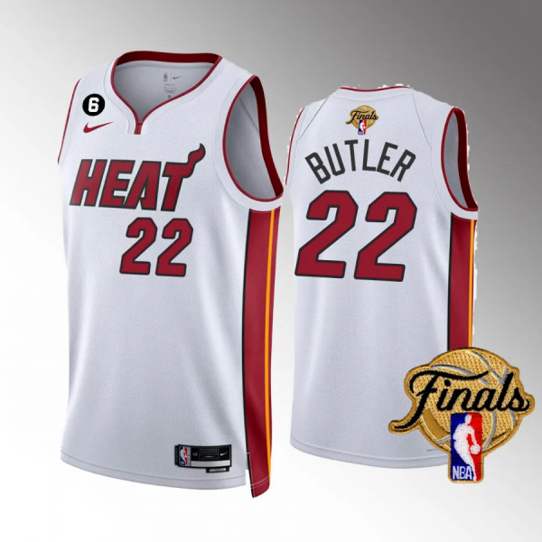 Jimmy Butler Men's Miami Heat 2023 NBA Finals White #22 Association Edition Jersey