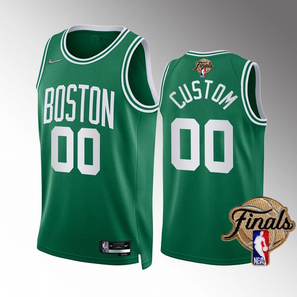 Men's Boston Celtics Active Player Custom Green 2022 Finals Stitched Basketball Jersey