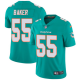 Men's Nike Miami Dolphins #55 Jerome Baker Aqua Green Team Color Stitched NFL Vapor Untouchable Limited Jersey