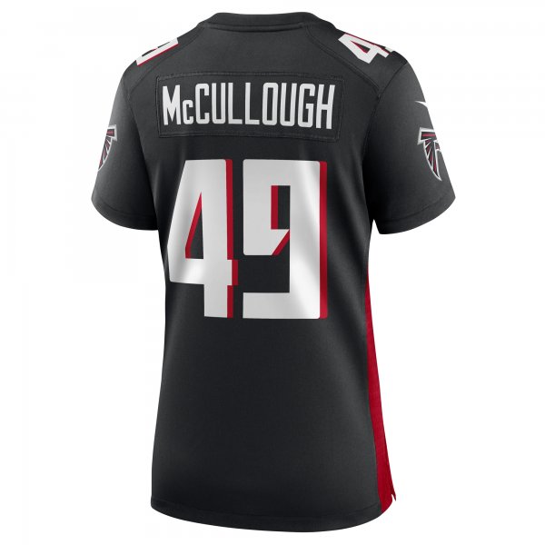 Women's Atlanta Falcons Liam McCullough Nike  Black Team Game Jersey