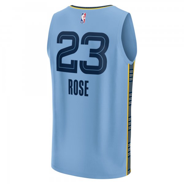 Youth Memphis Grizzlies Derrick Rose Fanatics Light Blue Fast Break Player Jersey - Statement Edition