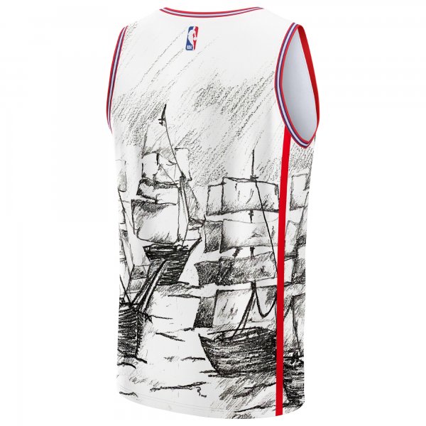 Unisex LA Clippers NBA & KidSuper Studios by Fanatics Gray Hometown Jersey