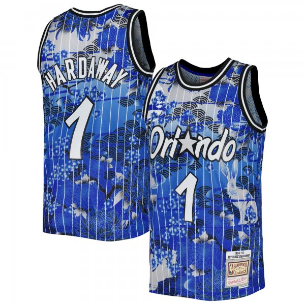 Men's Orlando Magic Penny Hardaway Mitchell & Ness Blue 1994/95 Hardwood Classics Lunar New Year Swingman Jersey