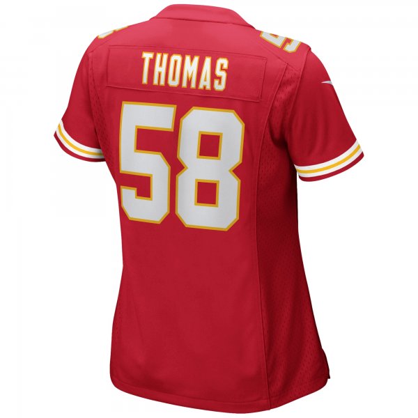 Women's Kansas City Chiefs Derrick Thomas Nike Red Game Retired Player Jersey