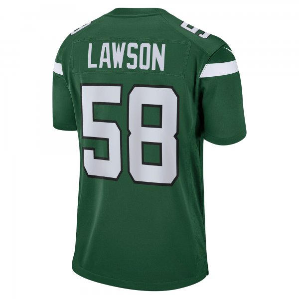 Men's New York Jets Carl Lawson Nike Gotham Green Game Jersey