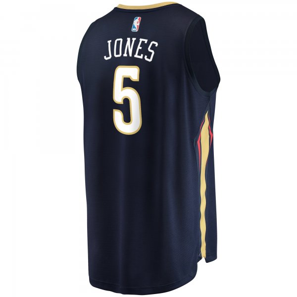 Men's New Orleans Pelicans Herbert Jones Fanatics Navy Fast Break Replica Jersey - Icon Edition