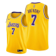 Men's Los Angeles Lakers #7 Carmelo Anthony 2021 NBA Trade Gold Icon Edition Jersey