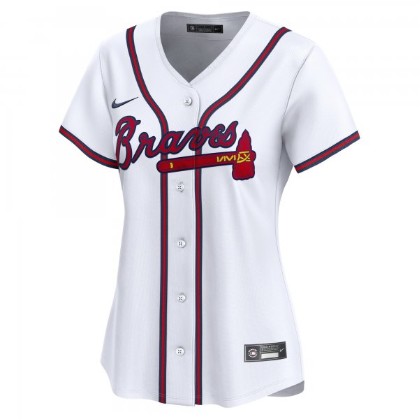 Women's Atlanta Braves Nike White Home Limited Custom Jersey