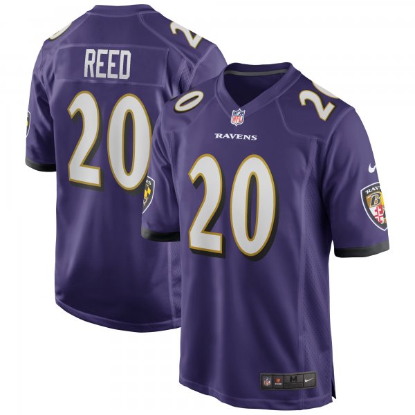 Men's Baltimore Ravens Ed Reed Nike Purple Game Retired Player Jersey