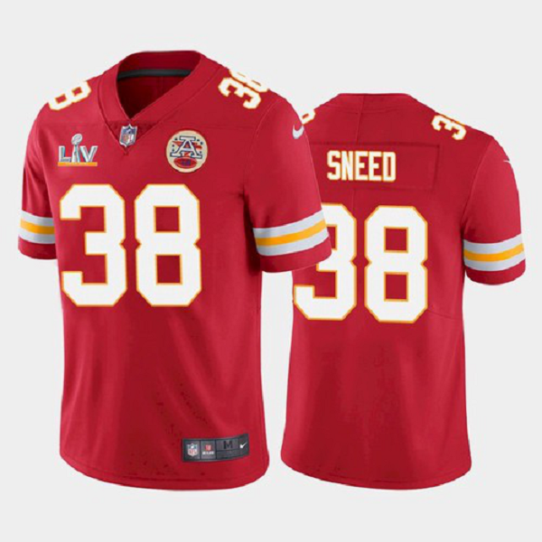 Men's Kansas City Chiefs L'Jarius Sneed Red 2021 Super Bowl LV Jersey