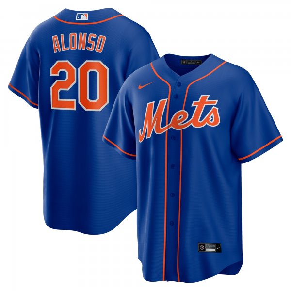 Men's New York Mets Pete Alonso Nike Royal Alternate Replica Player Name Jersey