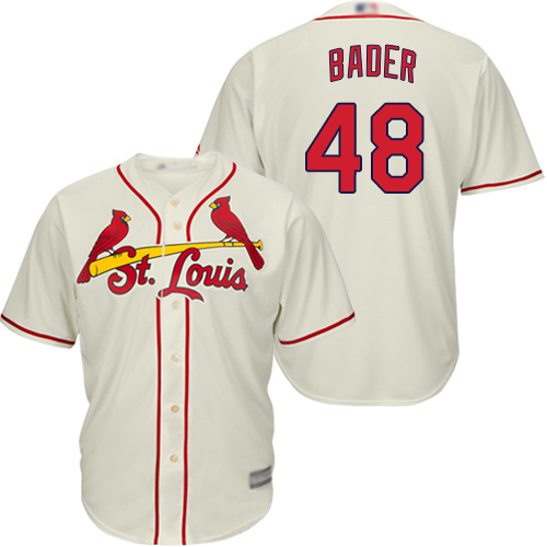 St. Louis Cardinals #48 Harrison Bader Cream New Cool Base Stitched MLB Jersey