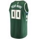 Men's Milwaukee Bucks Fanatics Hunter Green Fast Break Custom Replica Jersey - Icon Edition