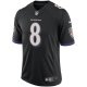 Men's Baltimore Ravens Lamar Jackson Nike Black Speed Machine Limited Jersey