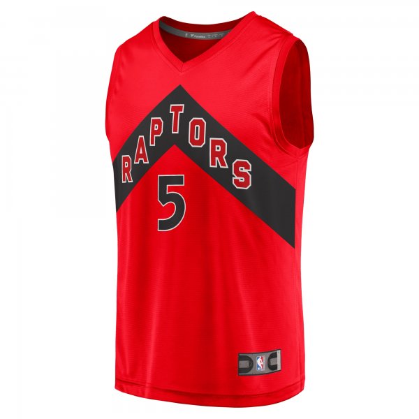 Men's Toronto Raptors Immanuel Quickley Fanatics Red Fast Break Player Jersey - Icon Edition