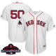 Men's Boston Red Sox #50 Mookie Betts White New Cool Base 2018 World Series Champions Stitched MLB Jersey