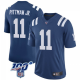 Men's Nike Indianapolis Colts #11 Michael Pittman Jr. Limited Royal 100th Vapor Jersey