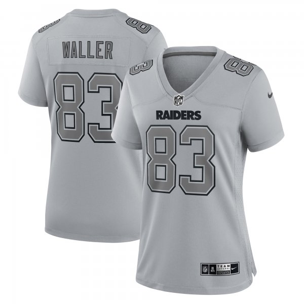 Women's Las Vegas Raiders Darren Waller Nike Gray Atmosphere Fashion Game Jersey