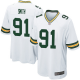 Men's Nike Green Bay Packers #91 Preston Smith Game White Road NFL Jersey