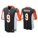 Men's #9 Joe Burrow Cincinnati Bengals Black 2020 NFL Draft Game Jersey