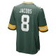 Men's Green Bay Packers Josh Jacobs Nike  Green Team Game Jersey