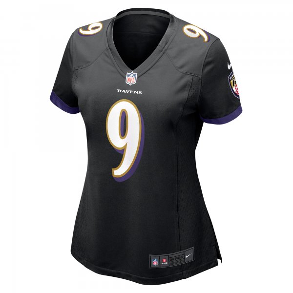 Women's Baltimore Ravens Justin Tucker Nike Black Game Jersey