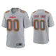 Men's Kansas City Chiefs Custom Gray Atmosphere Fashion Game Jersey