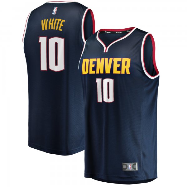 Men's Denver Nuggets Jack White Fanatics Navy Fast Break Player Jersey - Icon Edition