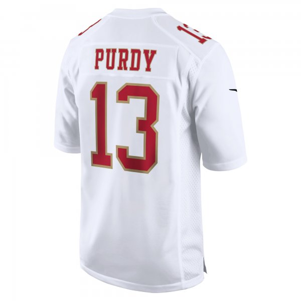 Men's San Francisco 49ers Brock Purdy Nike Tundra White Fashion Game Jersey