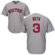 Mitchell And Ness 1914 Boston Red Sox #3 Babe Ruth Grey Throwback Stitched MLB Jersey