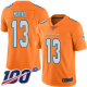 Miami Dolphins #13 Dan Marino Orange Youth Stitched NFL Limited Rush 100th Season Jersey