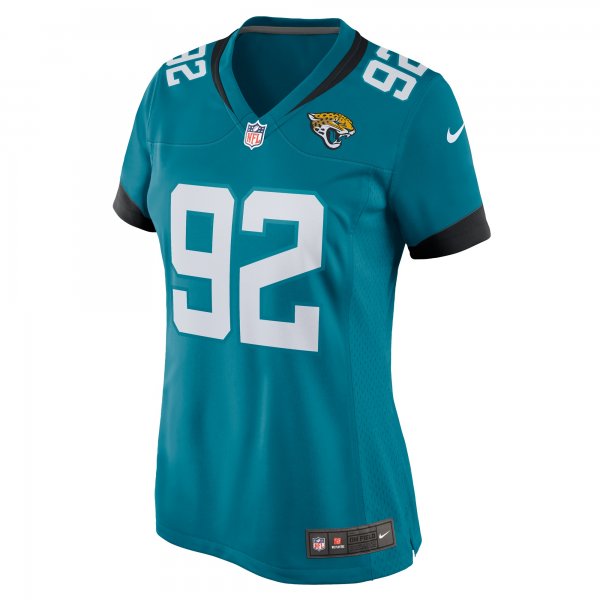 Women's Jacksonville Jaguars Esezi Otomewo Nike  Teal Team Game Jersey