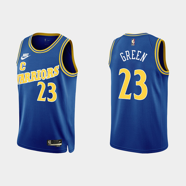 Men's Golden State Warriors Draymond Green #23 2022-23 Classic Edition Royal NBA Jersey