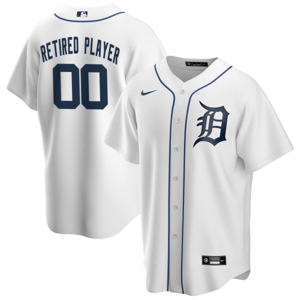 Men's Detroit Tigers Nike White Home Pick-A-Player Retired Roster Replica Jersey