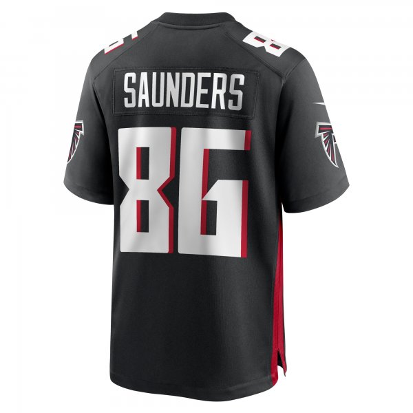 Men's Atlanta Falcons CJ Saunders Nike  Black Team Game Jersey