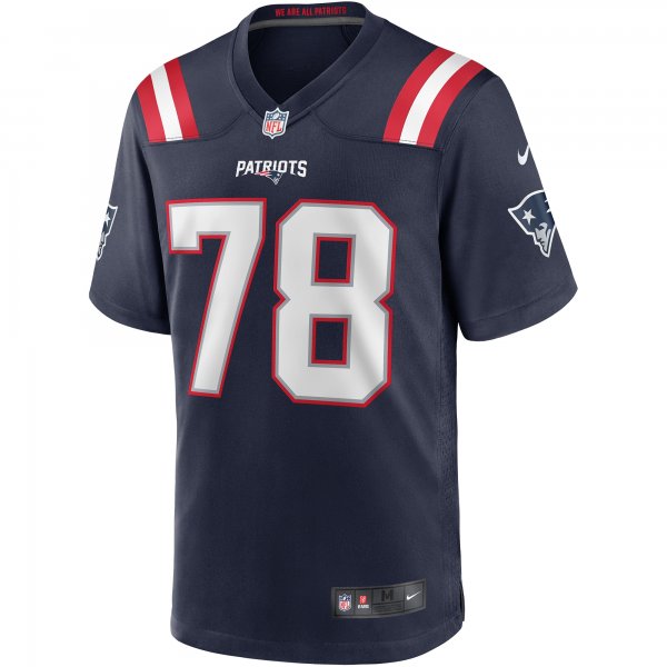 Men's New England Patriots Bruce Armstrong Nike Navy Game Retired Player Jersey