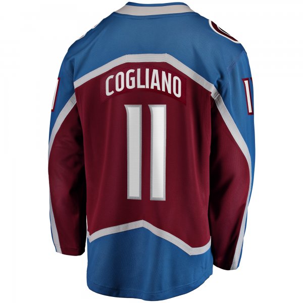 Men's Colorado Avalanche Andrew Cogliano Fanatics Burgundy Home Breakaway Jersey