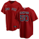 Men's Boston Red Sox #50 Kutter Crawford Nike Red Alternate Stitched Cool Base Jersey